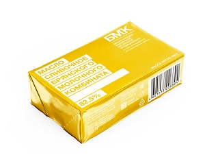 картинка Масло 450г сладко-сливочное несоленое Традиционное 82,5% БМК, 12шт от магазина Meridian