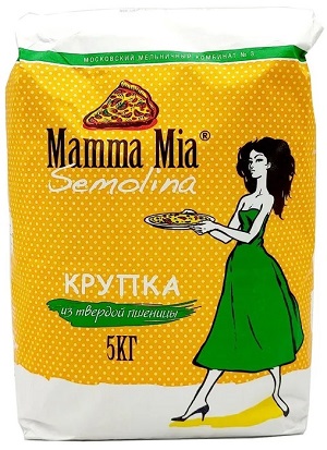 картинка Мука Семола Mamma Mia Semola из твердых сортов пшеницы 5кг от магазина Meridian