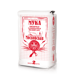 МУКА высшего сорта Московская 2 кг * 6 шт Россия РОССИЯ