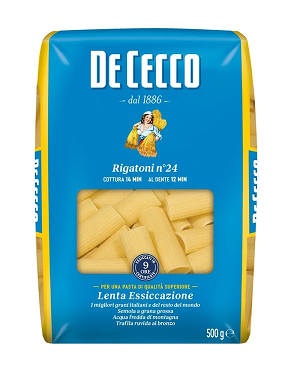 МАКАРОНЫ паста ригатони №024 500 г * 24 шт DE CECCO Италия Италия