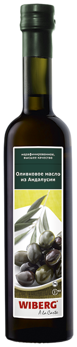 МАСЛО оливковое из Андалусии нерафинированное высшего сорта ст/б 500 мл * 3 шт * 18 шт WIBERG Испания Испания