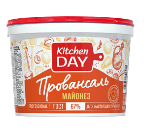 МАЙОНЕЗ Провансаль 67% 9,6 кг/10 л KITCHENDAY Россия РОССИЯ