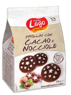 картинка Печенье Gastone Lago Frollini с шоколадом и фундуком, 320 г * 12 шт от магазина Meridian