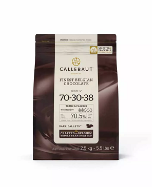 картинка Шоколад Callebaut 70% горький, каллеты 2.5 кг * 8 шт 70-30-38-RT-U71 от магазина Meridian