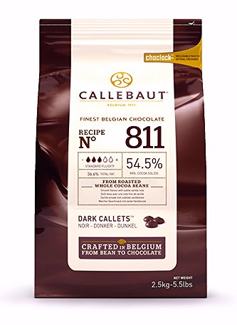 картинка Шоколад Callebaut 54.5% темный каллеты 2.5 кг * 8 шт 811-RT-U71 от магазина Meridian