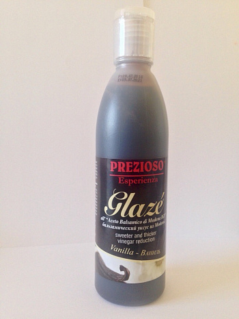 картинка Глазурь Prezioso Esperienza на основе бальзамического уксуса из Модены с ароматом ванили, 250 мл * 12 шт от магазина Meridian