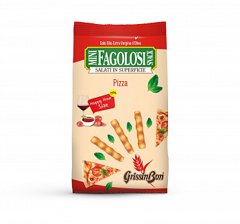 ПАЛОЧКИ хлебные Minifagolosi (Гриссини) со вкусом пиццы 170г * 12 шт GRISSIN BON Италия Италия
