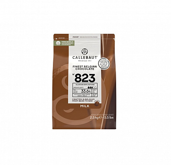ШОКОЛАД молочный 33,6% каллеты 2,5 кг * 8 шт 823-RT-U71 CALLEBAUT Бельгия Бельгия