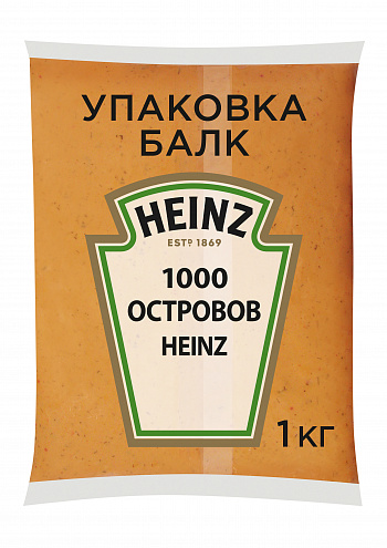 СОУС тысяча островов оригинальный на основе растительных масел 1 кг * 6 шт HEINZ Россия РОССИЯ