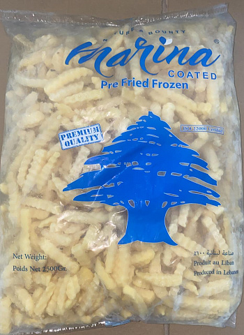 картинка Картофель фри «Marina» волнистый 3D 2,5кг * 4 шт (коробами) от магазина Meridian