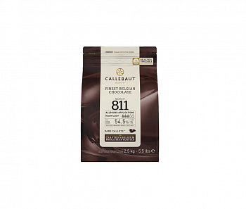 ШОКОЛАД темный 54,5% каллеты 2,5 кг * 8 шт 811-RT-U71 CALLEBAUT Бельгия Бельгия