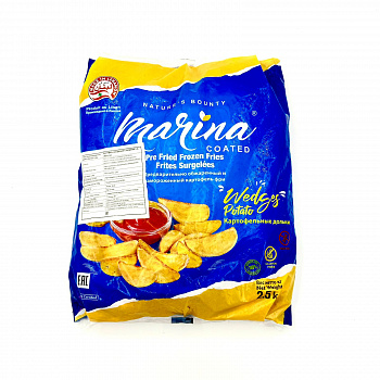 картинка Картофельные дольки  «Marina» с пряными травами 2,5кг*4 шт (коробами) от магазина Meridian