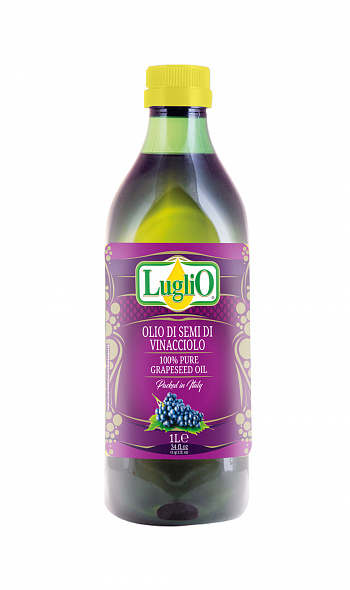 картинка Масло виноградное LugliO (VV145) ПЭТ, 1 л * 12 шт от магазина Meridian