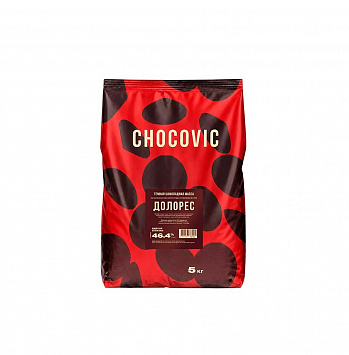 ШОКОЛАД капли темные 46,4% Долорес 5 кг * 3 шт CHD-DR1854CHVC-25B CHOCOVIC Россия РОССИЯ