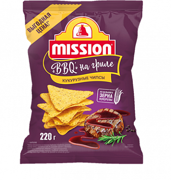 картинка Чипсы кукурузные MISSION со вкусом барбекю 220г*15шт от магазина Meridian