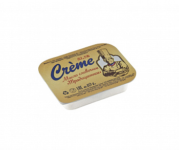 МАСЛО сливочное Традиционное 82,5% 10 г * 150 шт/кор зам CREME Россия РОССИЯ
