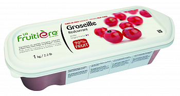 ПЮРЕ смородины красной (10% сахара) 1 кг * 6 шт зам LA FRUITIERE Франция ФРАНЦИЯ