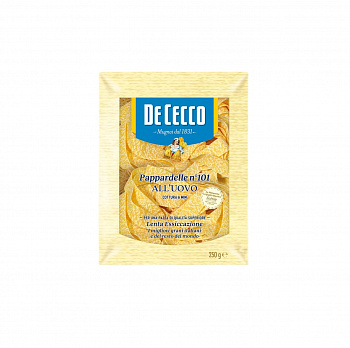 МАКАРОНЫ паста паппарделле с добавлением яйца №101 250 г * 12 шт DE CECCO Италия Италия
