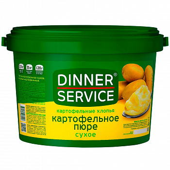 ПЮРЕ картофельное 3,5 кг * 4 шт DINNER SERVICE Россия РОССИЯ