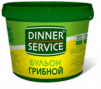 БУЛЬОН грибной сухой 2 кг * 4 шт DINNER SERVICE Россия РОССИЯ