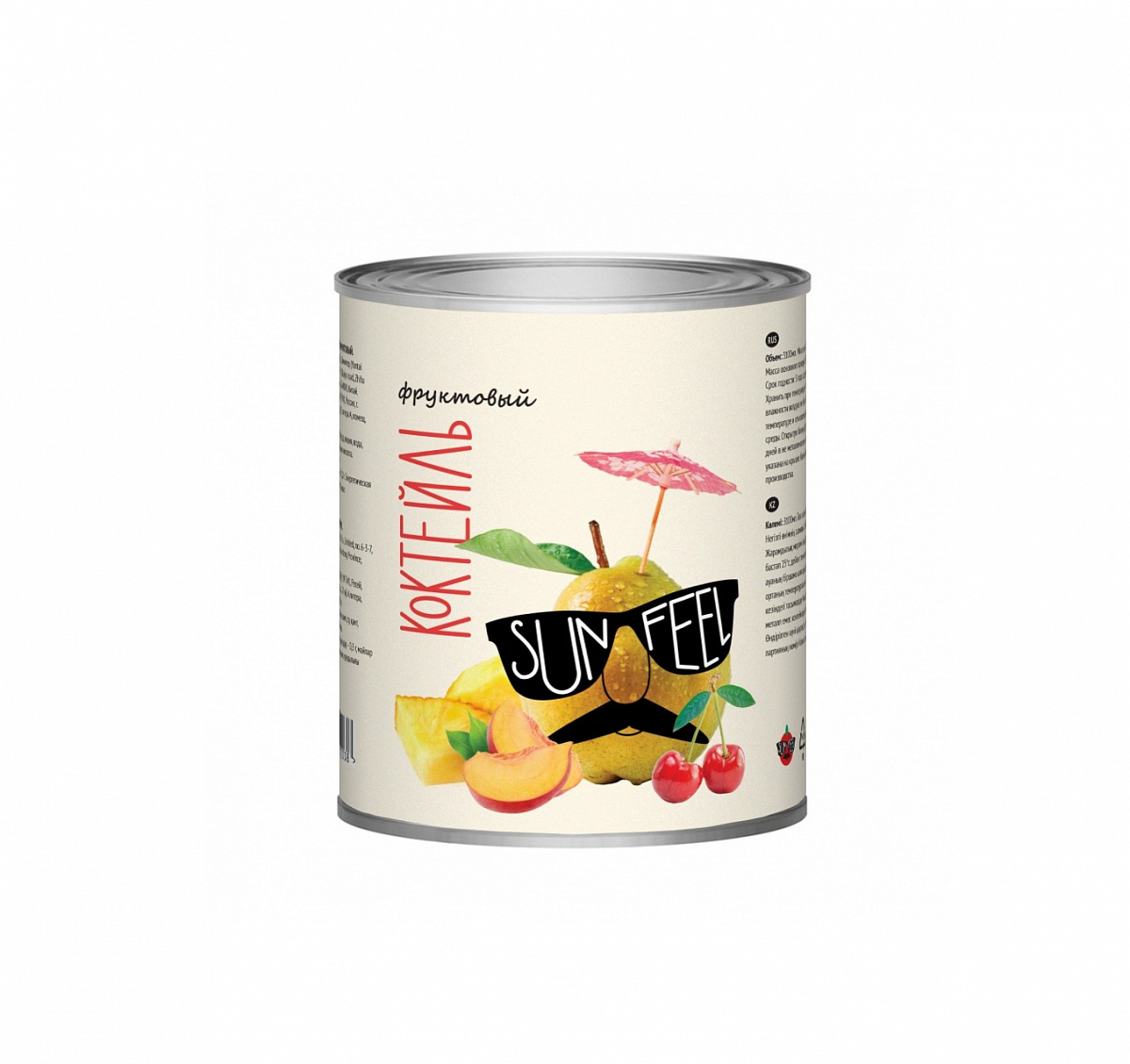 КОКТЕЙЛЬ фруктовый 3/1,8 кг * 6 шт SUNFEEL Китай Китай