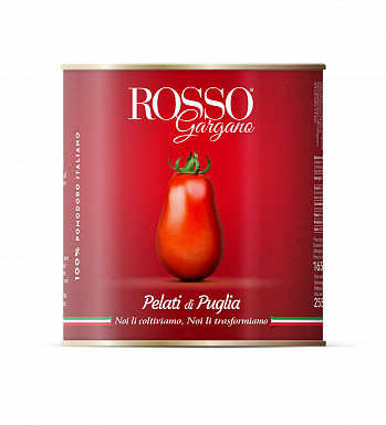 ТОМАТЫ Pelati очищенные целые в собственном соку 2,55/1,65 кг * 6 шт ROSSO GARGANO Италия Италия