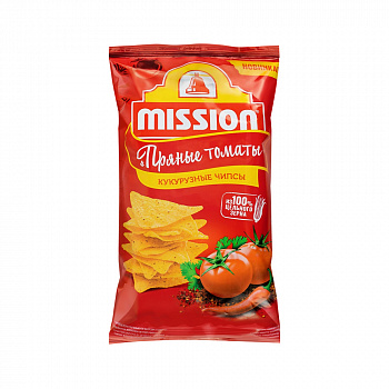 ЧИПСЫ кукурузные со вкусом томатов 220 г * 15 шт MISSION Россия РОССИЯ
