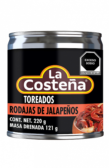 картинка Перец Халапеньо La Costeña красный жареный на гриле, ж/б 220 г * 24 шт от магазина Meridian