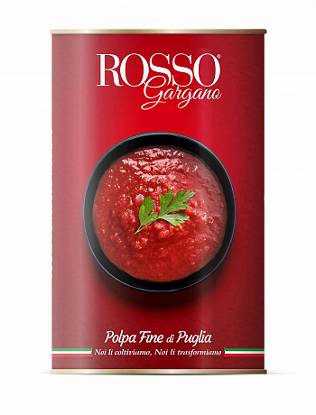 ТОМАТЫ Polpa очищенные давленые в собственном соку 400 г * 24 шт ROSSO GARGANO Италия Италия