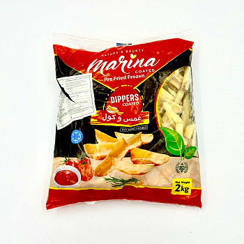 картинка Картофельные дипперы «Marina» в панировке 2кг* 5 шт (коробами) от магазина Meridian