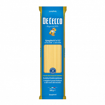 МАКАРОНЫ паста спагетти №012 500 г * 24 шт DE CECCO Италия Италия