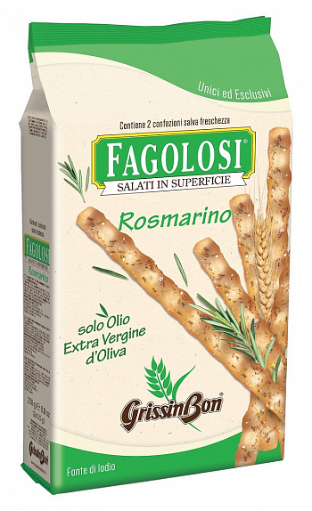 ПАЛОЧКИ хлебные Fagolosi (Гриссини) с розмарином 250г * 12 шт GRISSIN BON Италия Италия