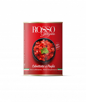 ТОМАТЫ Cubetti нарезанные кубиками в собственном соку 400 г * 24 шт ROSSO GARGANO Италия Италия
