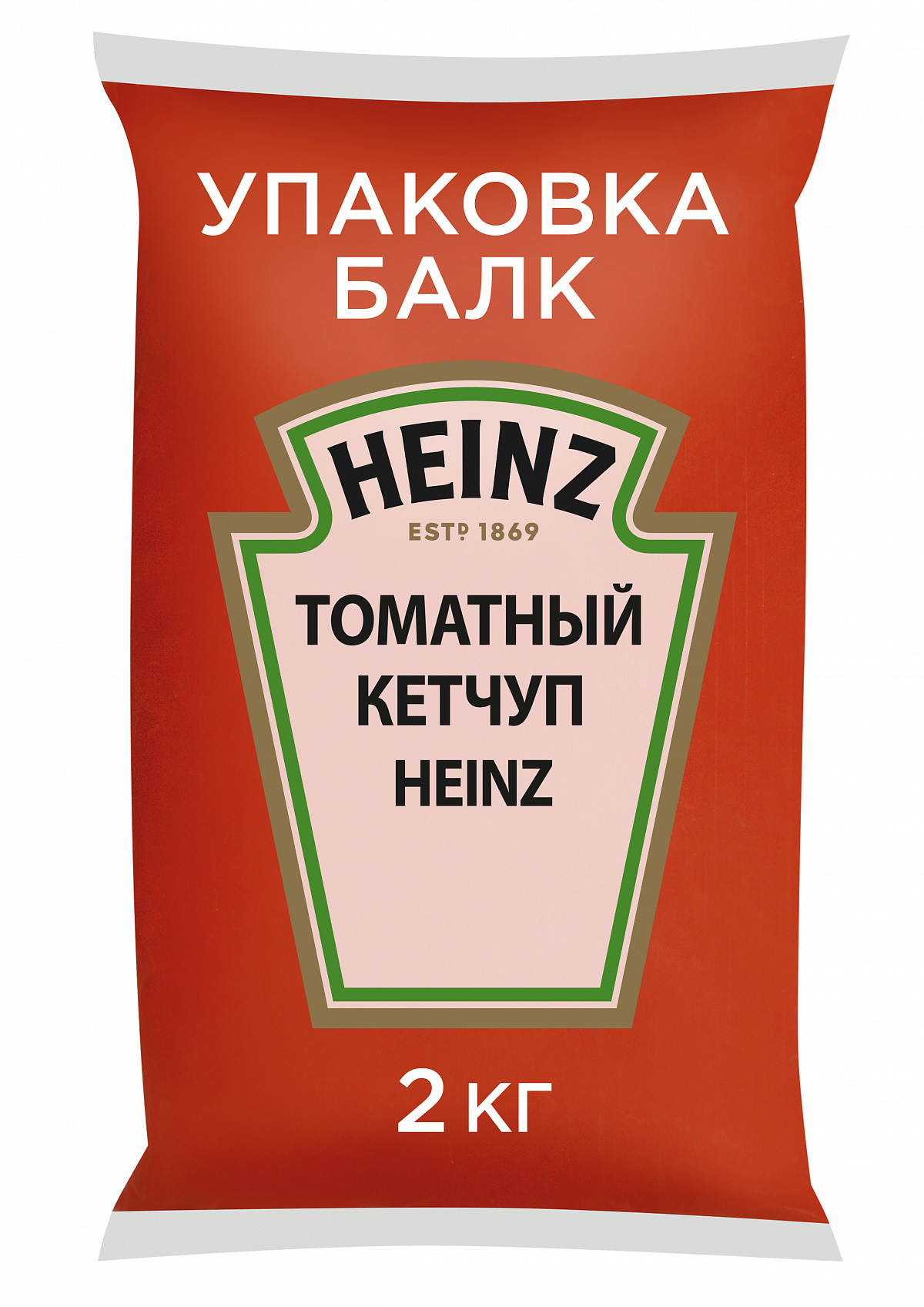 КЕТЧУП томатный 2 кг * 6 шт HEINZ Россия РОССИЯ