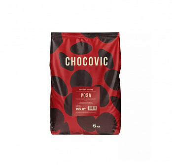 ШОКОЛАД капли молочные 28,6% Роза 5 кг * 3 шт CHD-CHM-DR1852CHVC-25B CHOCOVIC Россия РОССИЯ
