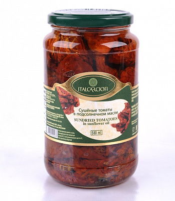 ТОМАТЫ вяленые в масле 530/260 г * 12 шт ITALCARCIOFI Италия Италия
