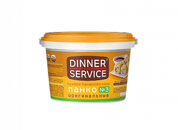 СУХАРИ панко оригинальные №3 1 кг * 4 шт DINNER SERVICE Россия РОССИЯ