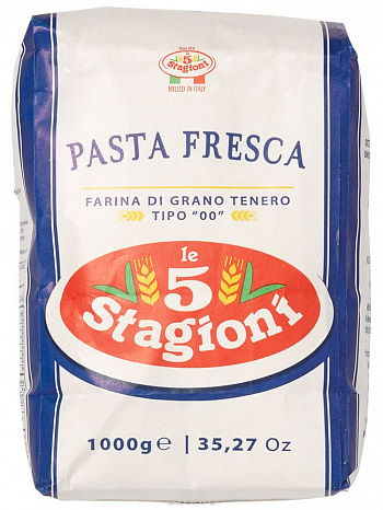 картинка Мука Le 5 Stagioni "Паста фреска", (1 кг * 10 шт) из мягких сортов пшеницы типа 00  от магазина Meridian
