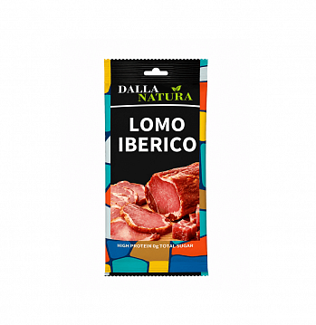 СНЭКИ из свинины сыровяленые Ломо иберико Lomo Iberico 28 г * 21 шт DALLA NATURA Россия РОССИЯ