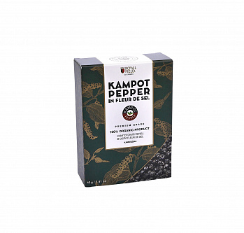 СПЕЦИИ перец кампотский в соли Fleur de Sel горошек ферментированный 40 г * 30 шт картон KRUNTEI Камбоджа Камбоджа
