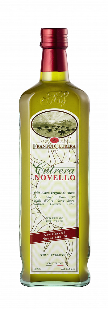 картинка Масло оливковое Frantoi Cutrera Extra Vergine Novello, 0.75 л * 6 шт от магазина Meridian