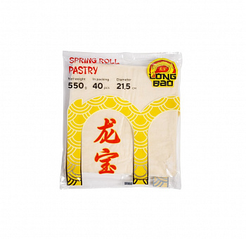ТЕСТО для спринг-роллов 550 г *40/20 шт зам LONG BAO Китай Китай