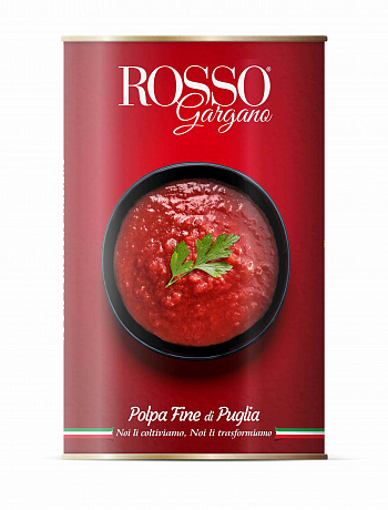 ТОМАТЫ Polpa очищенные давленые в собственном соку 4,05 кг * 3 шт ROSSO GARGANO Италия Италия