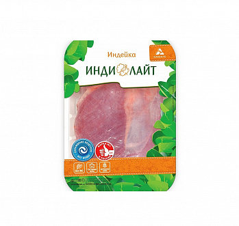 ИНДЕЙКА филе бедра стрейч-лоток ср. вес 1 кг/шт, 7,5 кг/кор зам ИНДИЛАЙТ Россия РОССИЯ