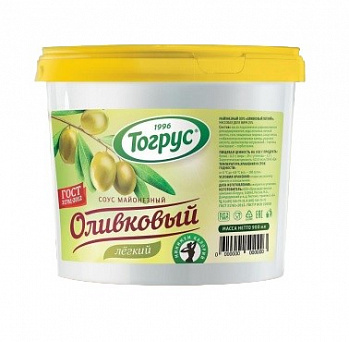 картинка Майонез (соус) салатный оливковый 25% Тогрус 0,86г*6шт от магазина Meridian