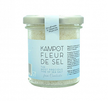 СОЛЬ Kampot Fleur de Sel 100 г * 10 шт стекло KRUNTEI Камбоджа Камбоджа